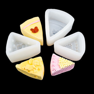 Tam Giác Phô Mai Hình Khuôn Silicon Chuột Gấu Phô Mai Bánh Khuôn Thơm Nến Trang Trí Khuôn Silicon DIY Khuôn Nướng Bánh