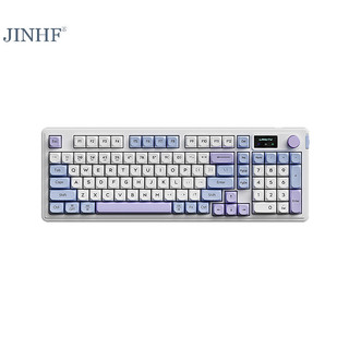 Bàn phím machanical jinhf l98 5.0 / 2.4g bàn phím chơi game gắn trên đệm không dây / có dây 99 phím bàn phím hot