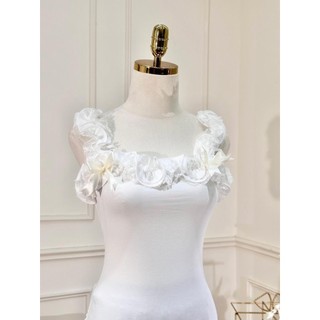 Set áo thun cuộn bèo chân váy TKCC ASHYLEY