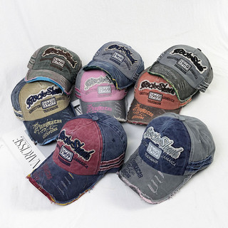 1969 Chữ Thêu Mũ Bóng Chày Nam Nữ Thời Trang Retro Rửa Cotton Snapback Mũ Trucker Bố Nón Hip Hop Bonnet