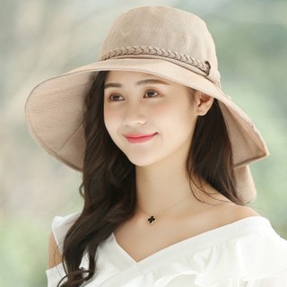 Mũ chống nắng mùa hè Mũ chống nắng che nắng chống tia cực tím Vành lớn chống nắng Mũ xô
