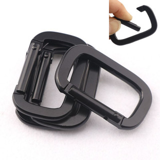 Móc khóa 5,4cm treo hợp kim nhôm dày , móc khóa hình vuông xò lo đàn hồi & khóa