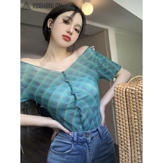 YUSHANLAN áo phông áo thun nữ croptop baby tee Minimalist phổ biến Korean Cute WCS24305RY 22Z240526