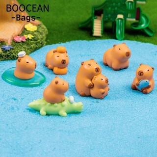 Hoạt Hình Tượng Capybara, Nhựa Nhiều Màu Thu Nhỏ Capybara Tượng Nhỏ, Thủ Công DIY Xe Trang Trí Cây Cảnh Động Vật Mini Hình Lễ Hội Tiệc
