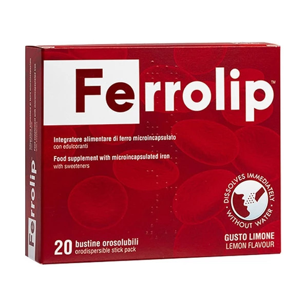 Sắt Ferrolip Cho Bà Bầu - Hỗ Trợ Giảm Nguy Cơ Thiếu Máu, Thiếu Sắt (Hộp 20 Gói) - Chính hãng