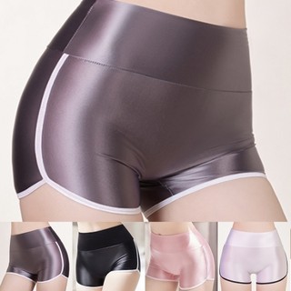 Quần short thể thao Yoga trắng dầu màu xám đậm Ứng dụng Nylon Quần short Boxer