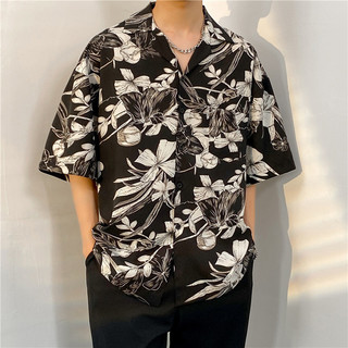 Hawaii Phong Cách Đơn Giản Nam Nữ Thoáng Mát Và Cổ Áo Sơ Mi Mùa Hè Mới Retro Hồng Kông Áo Sơ Mi Thực Vật Nhiều Phong Cách Áo Sơ Mi Hoa Voan Polo Colla Áo Sơ Mi Áo Sơ Mi Tay Áo