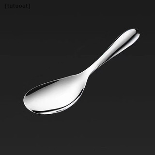 [Tutuout] Thìa Cơm Inox Tay Cầm Dài Làm Dày Nồi Muỗng Đa Năng Bộ Đồ Ăn Buffet Phục Vụ Thìa Nhà Bếp Bộ Đồ Ăn VN