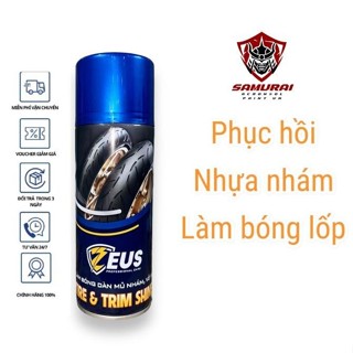 chai xịt phục hồi nhựa nhám Zeus, đánh bóng nhựa nhám chai 400ml