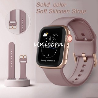 Dành Cho Apple Watch band 42mm 46MM 45mm 44mm 40mm 41mm 49mm Vòng Tay Thể Thao Silicon Mềm Cho iWatch Dây Đeo Series 10 9 8 7 SE 6 5 3 4 Ultra 2 Dây Đeo Thay Thế