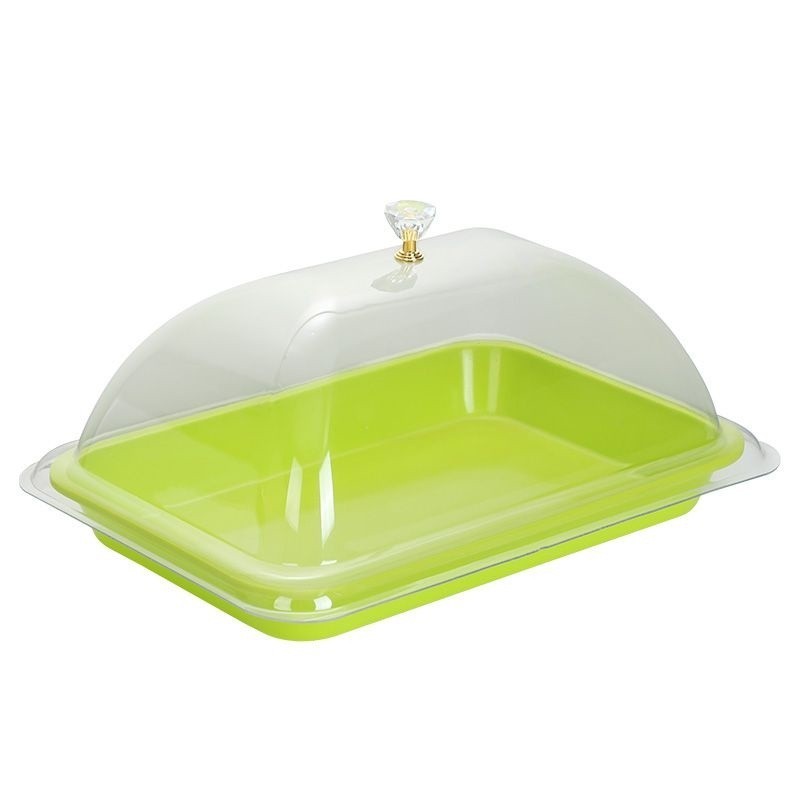 [Khay acrylic] Nắp thực phẩm acrylic Khay trưng bày thực phẩm nấu chín Melamine có nắp Khay đựng thứ