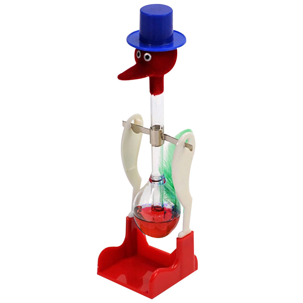 LDqy _ Creative Non-Stop Liquid Drinking Glass Lucky Bird Duck Bobbing Magic Prank Toy