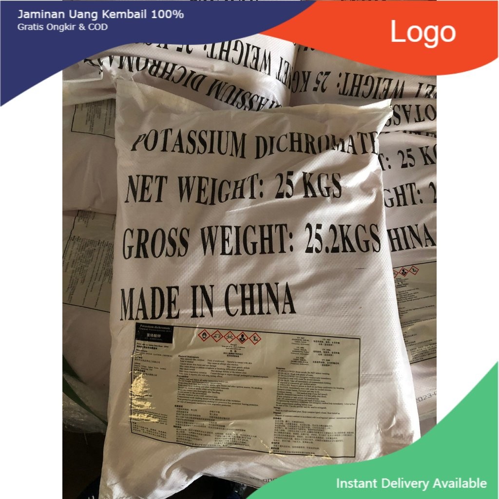 ĐD Hoá chất Potassium dichromate - K2Cr2O7 500g/túi- Trung Quốc (MỚI) Đế Doanh.