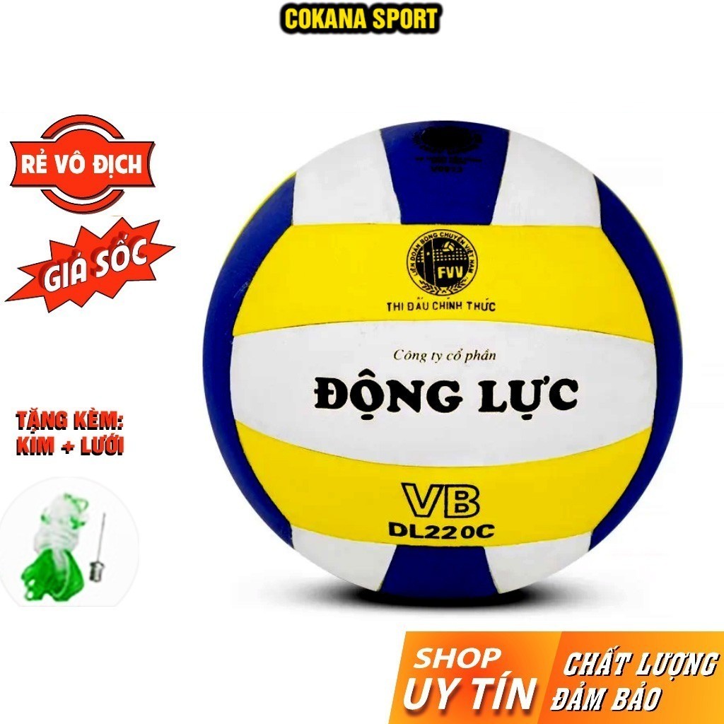 Bóng chuyền Động Lực DL220c - Quả banh bóng chuyền DL 220C  thi đấu cho nam nữ chính hãng