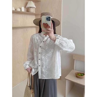 Thương Hiệu Nữ Ban Đầu Đặt Hàng / / Real Shot Phong Cách Nhật Bản Mori Nữ Áo Sơ Mi Không Đều Nữ Xuân Thu Phù Hợp Với Áo