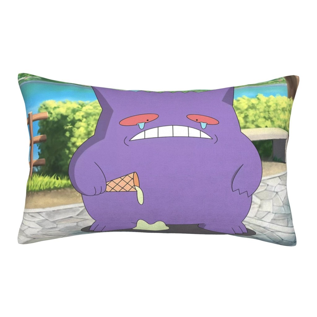 Vỏ gối sang trọng hai mặt Pokemons Gengar, miếng bảo vệ gối sang trọng siêu mềm, nhiều kích cỡ, ghế 