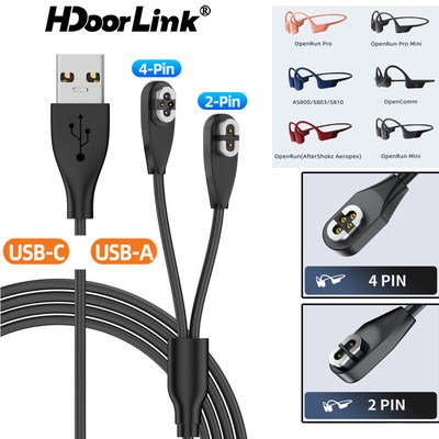 Cáp Sạc USB HdoorLink Cho Dẫn Truyền Xương Tai Nghe Loại C Cáp Sạc Nhanh Từ Tính Cho Shokz OpenSwim