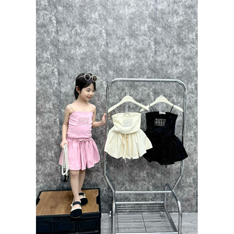 set áo ống phối cv cho bé gái