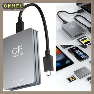 Đầu đọc thẻ cfexpress type b usb 3.2 10gbps với cáp usb c sang usb c / a cho slr