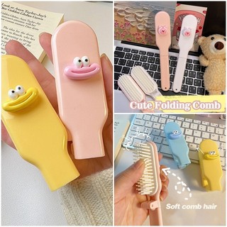 Sáng Tạo Ngộ nghĩnh Di Động Lược Có Thể Gập Lại Miệng Lớn Lược Tóc Màu Kẹo Loopy Beaver Lược Phụ Kiện Tóc