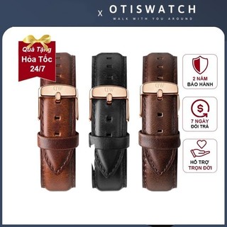 Dây Đồng Hồ Da Nam Nữ Daniel Wellington Khóa Vàng & Bạc Đủ Size DW Chính Hãng - OtisWatch