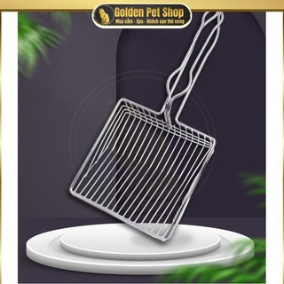 Xẻng xúc cát vệ sinh cho mèo, xẻng inox, xẻng xúc cát inox, xẻng trường tồn, xẻng xúc cát chân lý