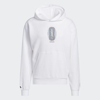 Adidas bóng rổ áo hoodie dame pg nam trắng ic0222