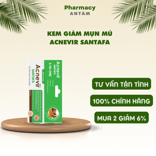 Kem Giảm Mụn Mủ, Mụn Bọc, Mụn Trứng Cá Acnevir Santafa Thành Phần Thiên Nhiên Tuýp 10gr