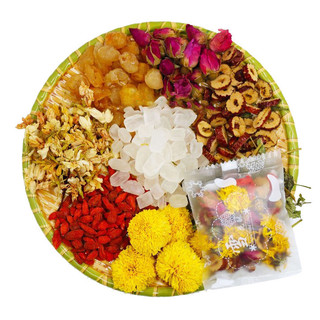 hộp 25 gói Trà Dưỡng Nhan 7 Vị (Gồm: Hoa Cúc; Nụ Hoa Hồng; Long Nhãn; Kỷ Tử; Táo Đỏ, Cỏ ngọt, Hoa nhài)