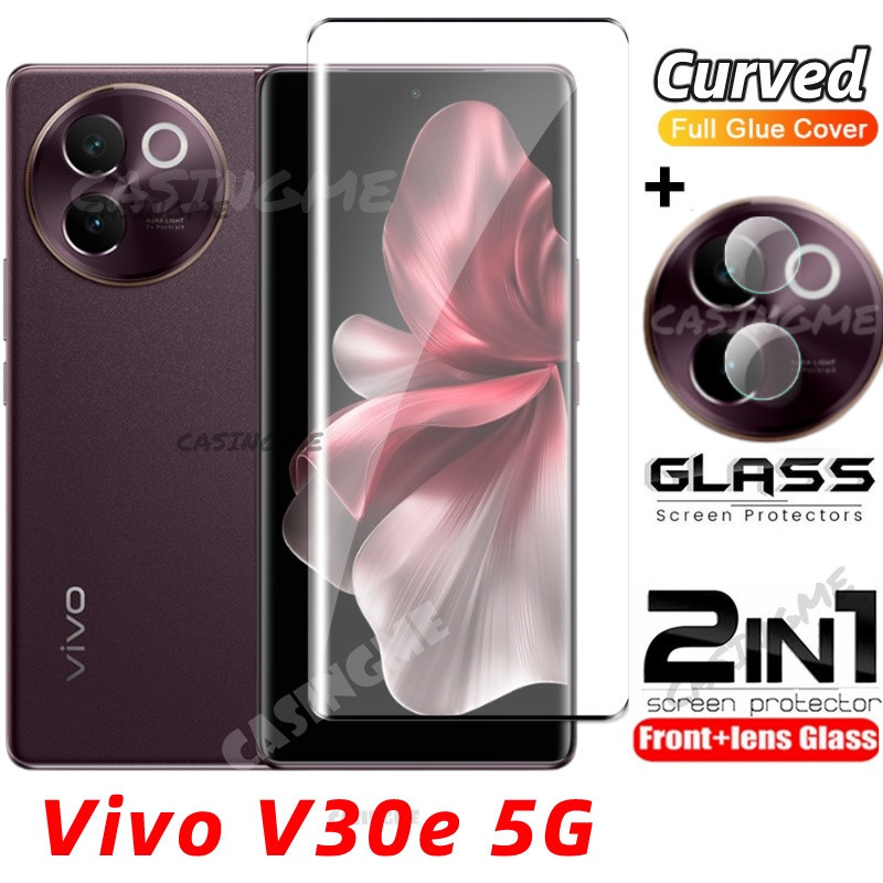 Vivo V30e 5G 2024 Kính Cường Lực Cong Bảo Vệ Màn Hình Cho Vivo V30e V30 E VivoV30e V 30E Pro 5G 2024