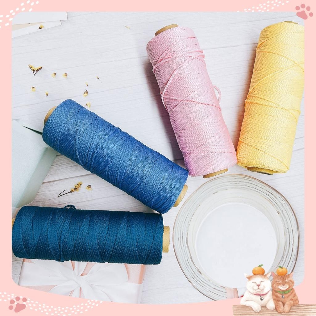 Sợi dệt TRƠN 2mm - 160g (Đủ bảng màu 01 - 78)