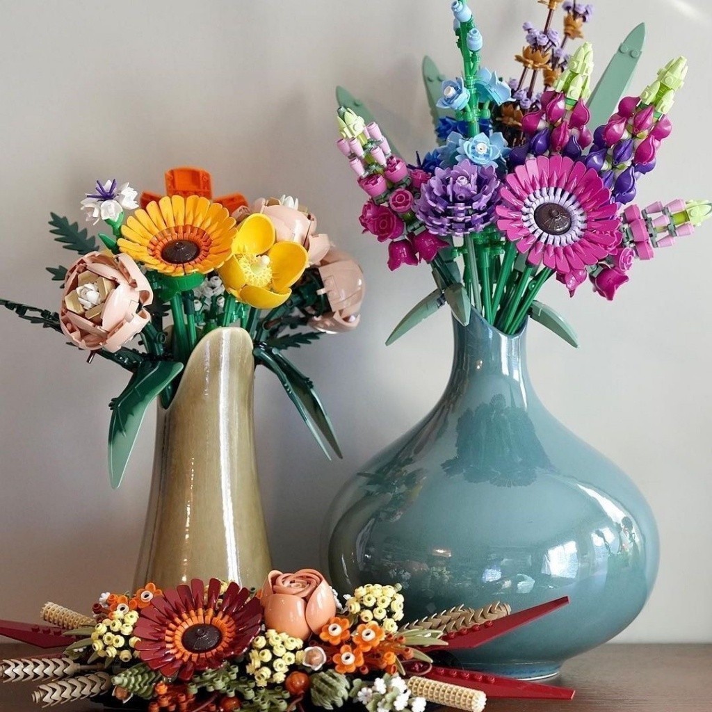 Gorock Flower Bouquet Building Blocks Bouquet Gift Hoa Bó Hoa Khối Xây Dựng Quà Tặng Cho Ngày Của Mẹ