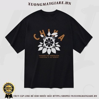 Áo thun Unisex Genjitsu No Yohane -Sunshine in the Mirror- CHIKA Oversized 100% Cotton ngắn tay