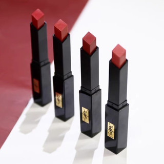 Ống mỏng YSL, sọc đen nhỏ, mờ, kem môi đỏ, bán chạy, số màu 314-315-316-317-319-320-321