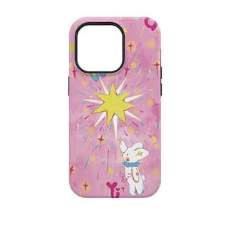 Ốp Điện Thoại Thỏ Màu Hồng 2 Lớp Tương Thích iPhone11 12 13 14 15 12Promax 13Promax 14plus 14Promax X XS XR 9ZLB