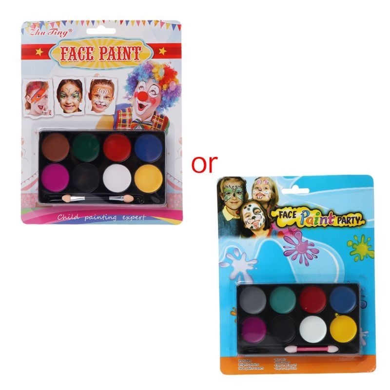 Mo * 8 Màu Body Face Paint Kit Face and Body Paint Palette Hiệu ứng đặc biệt