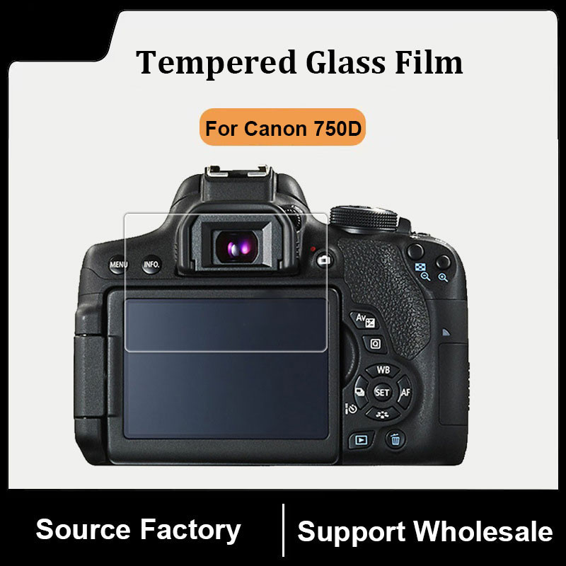 Kính cường lực máy ảnh Tấm bảo vệ màn hình Flim cho Canon EOS 750D