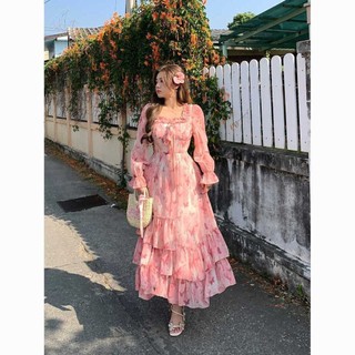 [Giảm giá] Fat mm Plus Size Váy voan hoa lãng mạn Nữ 2024 Đầu xuân Phong cách mới Hơi béo Plus Kích thước Bầu không khí Váy nhỏ Váy cổ tích tinh tế Quà tặng sinh nhật cho bạn bè