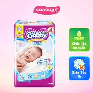 Tã dán Bobby siêu thấm - khô thoáng