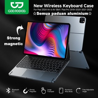 Goojodoq bàn phím bluetooth vỏ nhôm cho ipad pro 11 air 4/5/6 10.9 bàn phím không dây có đèn nền