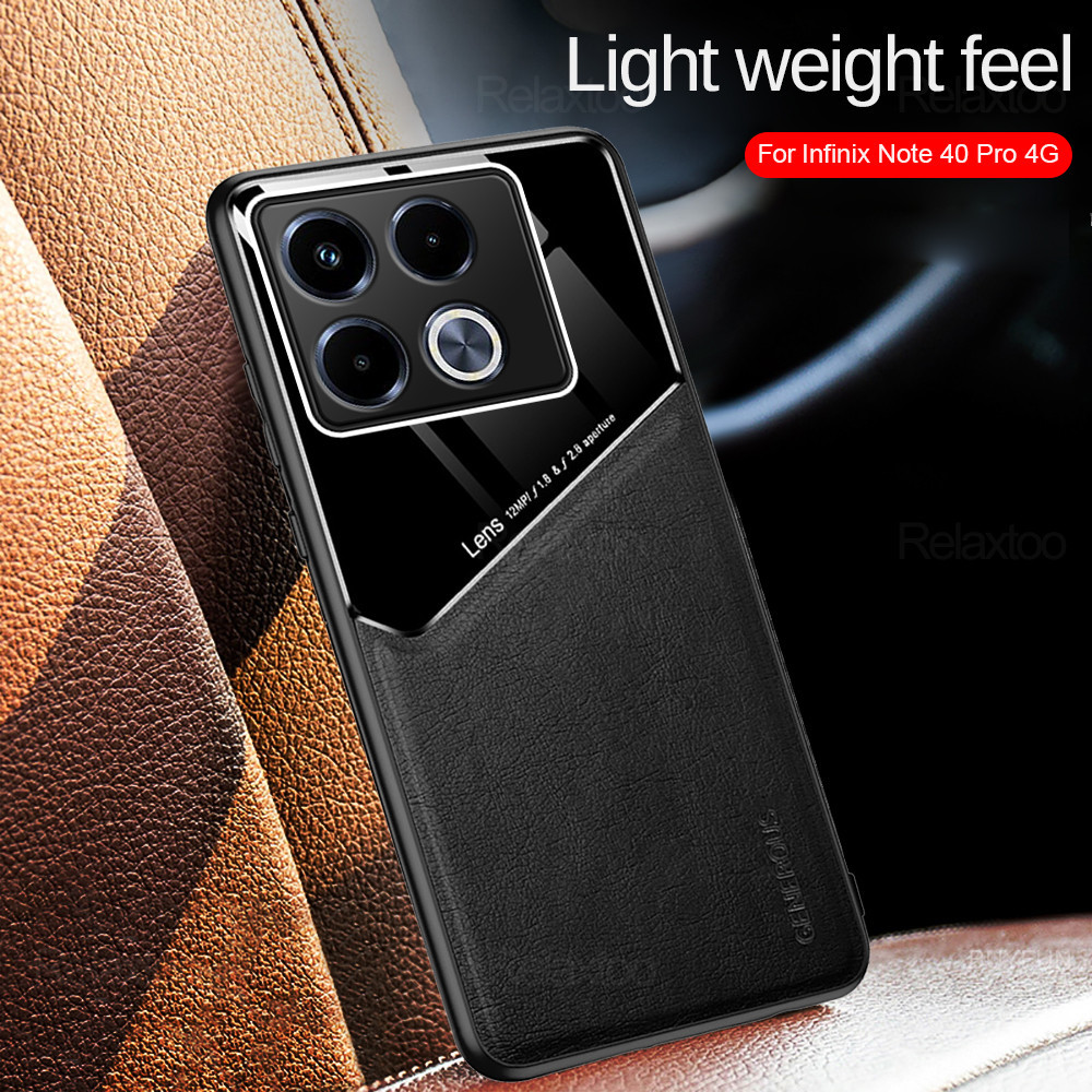 Dành Cho Infinix Note 40 Pro 4G 2024 Ốp điện thoại Máy Ảnh Da Chống Sốc Infinix Note 40 Pro + Note40