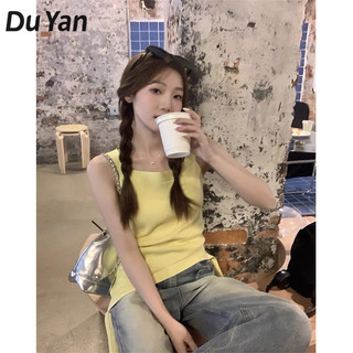 Du YAN Áo vest nĩa không đều dành cho nữ mặc áo khoác ngực ngọt ngào và cay