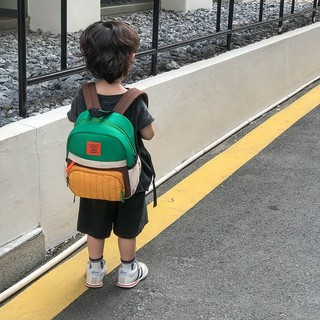 Ba lô mẫu giáo Màu tương phản Ba lô nhỏ dành cho cha mẹ và con cái Ba lô vải nhẹ cho bé trai và bé gái