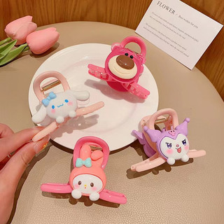Sanrio Grip Clip Dễ Thương Dâu Gấu Kẹp Tóc Bé Gái Thời Trang Mũ Đội Đầu Cung Cấp Quà Tặng