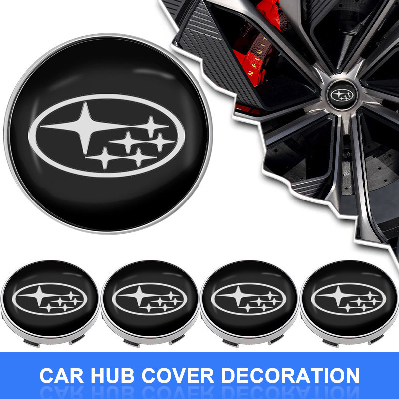 4 56mm / 60mm Vành Ô Tô Bao Decal Lốp Bánh Xe Trung Tâm Trung Tâm Nắp Miếng Dán Biểu Tượng Decal Cho