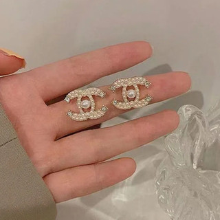 Bông tai ngọc trai mạ vàng siêu nhỏ S925 kim bạc cao cấp dành cho nữ