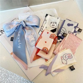  Xipu Tie Túi Ruy Băng Dài Khăn Lụa Nữ Buộc Tóc Cô Gái Dễ Thương Đa Năng Khăn 