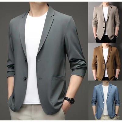 Bộ Đồ Nam Ice Silk Siêu Mỏng Thường Ngày Chống Nắng Quần Áo Phù Hợp Với Nhẹ Làm Mát Phù Hợp Với Áo Top