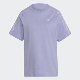 Adidas Phong cách sống Áo Thun Suông adidas Letter Nữ Màu tím H20254