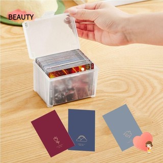 Thẻ ĐẸP, Hộp đựng thẻ PP Hộp đựng ảnh nhỏ, Hộp đựng máy tính để bàn bán trong suốt hình chữ nhật bền bỉ Hộp đựng đồ trang sức lật mờ